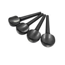 4pcs Black Ebony Wood Cello Pegs Tuning Keys High Quality 4/4 Full Size