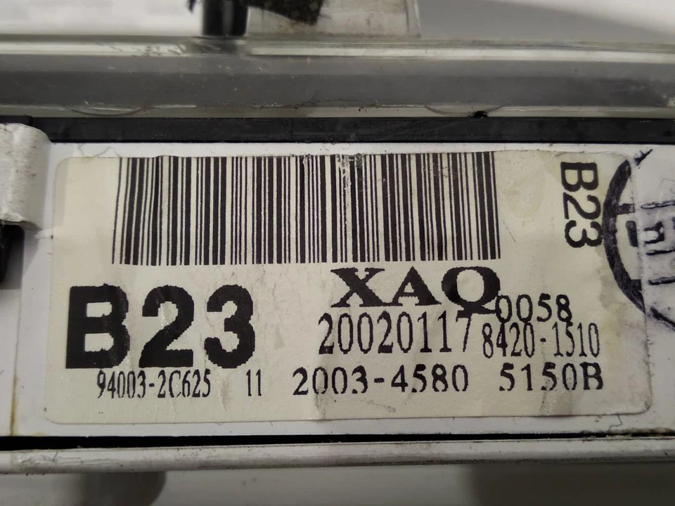 20034580 Orologio Contachilometri per HYUNDAI COUPE (GK) 1.6 FX 2002 2754628 - Immagine 2 di 4