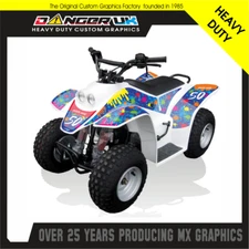 QUADZILLA BUZZ 50 QUAD GRAPHICS KIT DECALS STICKERS CUSTOM NAME NUMBER