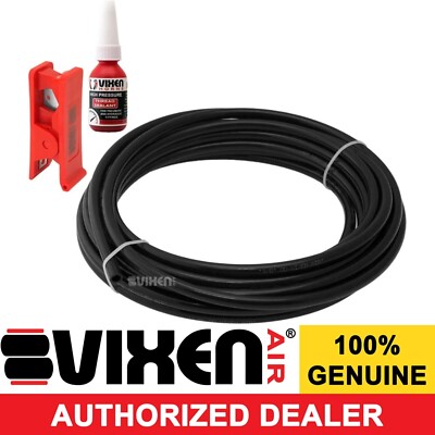 3/8'' OD NYLON PLASTIC HOSE 25FT W/CUTTER AND THREAD SEALANT SUSPENSION VXA38025K