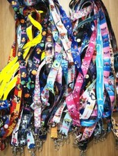 50pcs Cartoon stitch Neck Strap Lanyard Key chain Phone Card Badge Holder