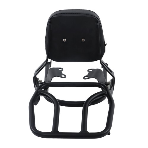 Backrest Sissy Bar w/ Luggage Rack For Bonneville T100 T120/Black 2016-2024 - Picture 10 of 17