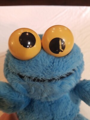 Sesame Street BLUE Cookie Monster Rattle Eyes 10