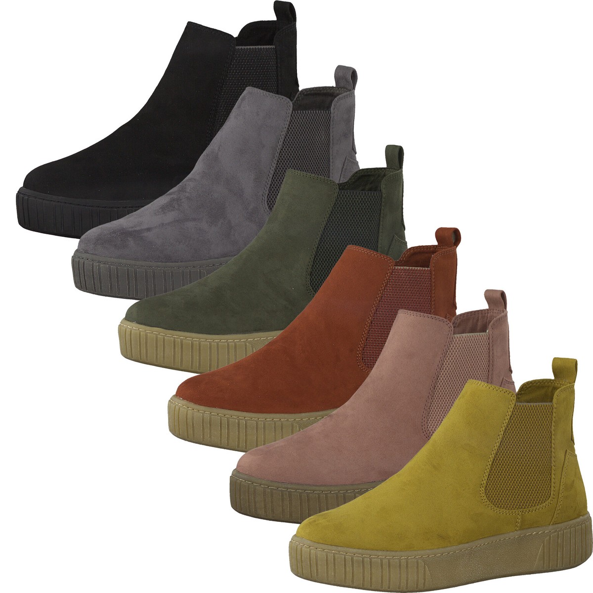 Chelsea Boot Damen Boots Mit Keilabsatz Tozzi Chelsea Boots