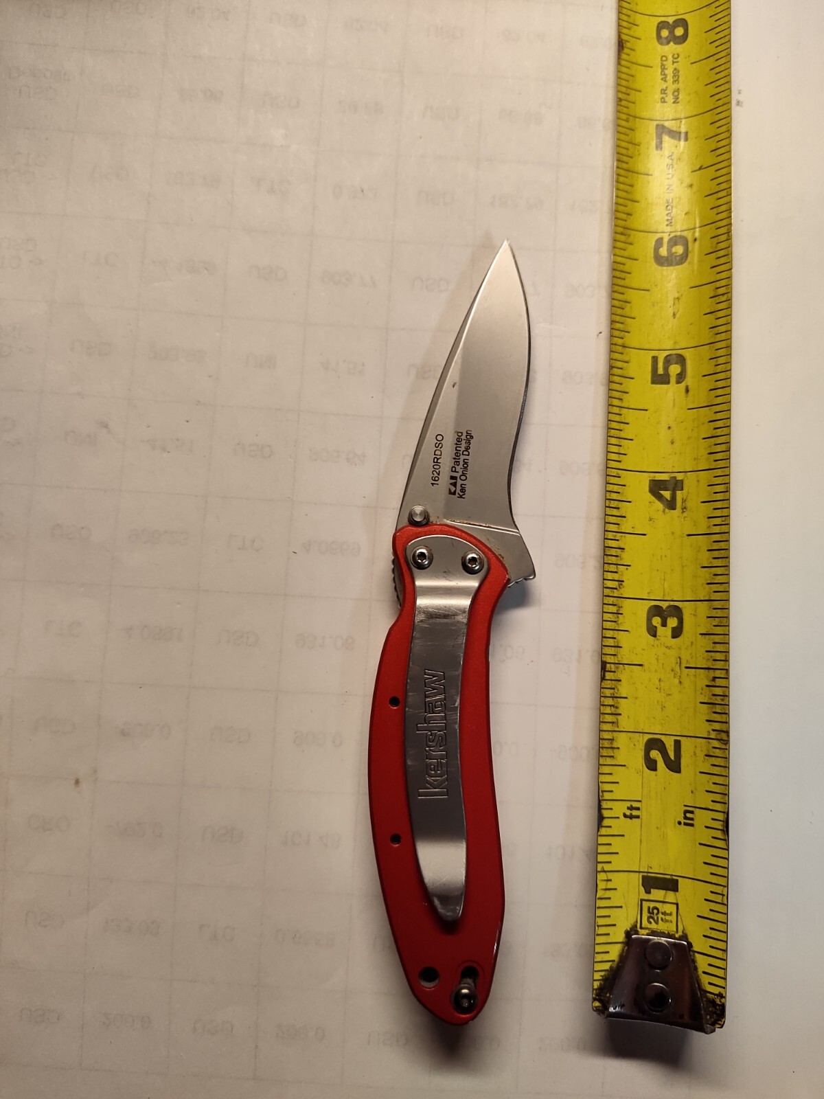 Kershaw Red Snapon Scallion 1620RDSO Assisted Folding Pocket Knife eBay