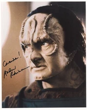 1998 DS9 Andrew Robinson (Garak) Autographed 8" X 10" Color Photograph