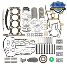For Buick Chevrolet 1.4L Engine Rebuild Gasket Piston Bearing Timing Chain Set