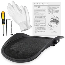 Seat Replacement For Herman Miller Classic Aeron Size B MEDIUM 3D01 BLACK