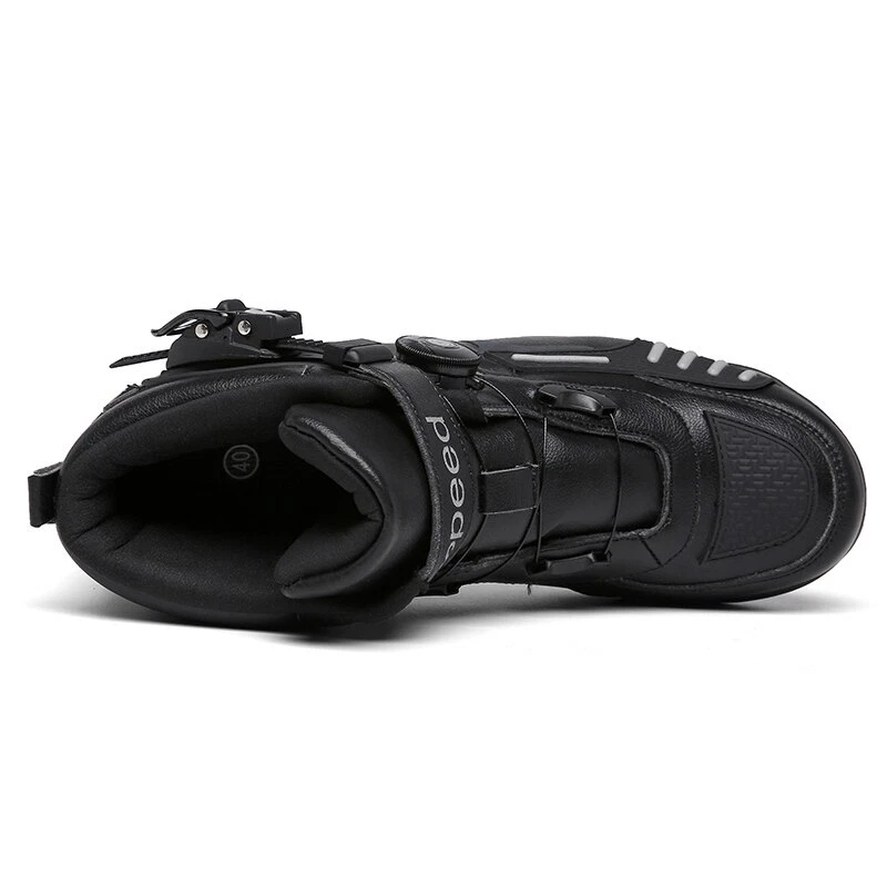 Hombres Carreras Motocicleta Botas Antideslizantes Exterior Tenis Calle Off-road Motociclista Zapatos Foto 4 de 4