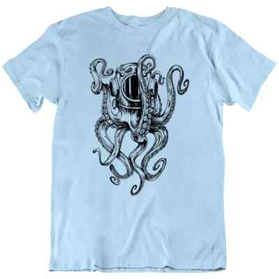 Scuba Diving Octopus Squid Diver Deep Sea Funny T Shirt Tee Gift New