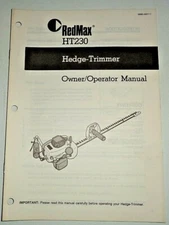 RedMax HT230 Hedge Trimmer Operators Owners Maintenance Manual Original!