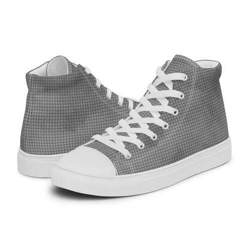 grey canvas high tops