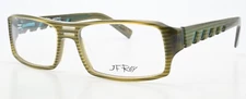 Jf Rey Glasses Frame JF1126 4725 56-16 137 Olive Green Stripes Rectangle Optic