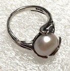 NWOT OR PAZ STERLING SILVER 925 WHITE PEARL LEAVES OVERLAY RING SZ 11 ISRAEL PZ — photo 2