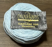 Cascade 220 HEATHERS Yarns AQUA 9578 100 % Wool 2.9oz / 200yds