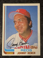 1982 Topps Johnny Bench 400 Cincinnati Reds MLB Baseball Base Set Trading Card