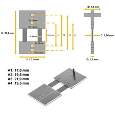 Pendelfeder für Standuhren, Wanduhren und Pe...