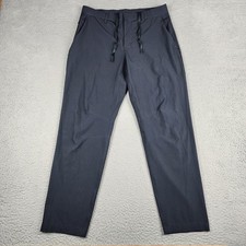 Fabletics Pants Mens Medium Black Chino Golf Hiking Performance Drawstring
