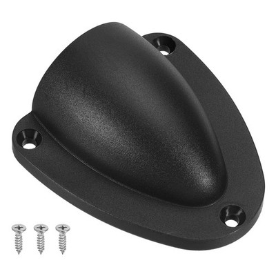 2-29/32 '' Marine Draht Kabel Vent Abdeckung, 1 Pcs Clam-shell Vent Kappe schwarz
