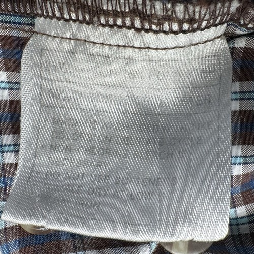 Ariat Pro Series Button Down Shirt Mens XL Long Sleeve Brown Blue Check Plaid - Picture 7 of 10