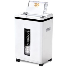 200-Sheet Auto Feed Paper Shredder, 40 Min Non-Stop Heavy Duty Shredders, P-5...