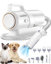 Sckang Pet Grooming Vacuum for Pets  8 in 1 Dog Grooming Kit & Vacuum Powerful