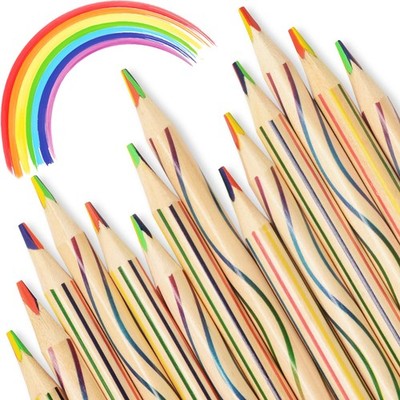 ThEast Easter Party Favors, 30 Rainbow Pencils, Easter Basket Stuffers Essential