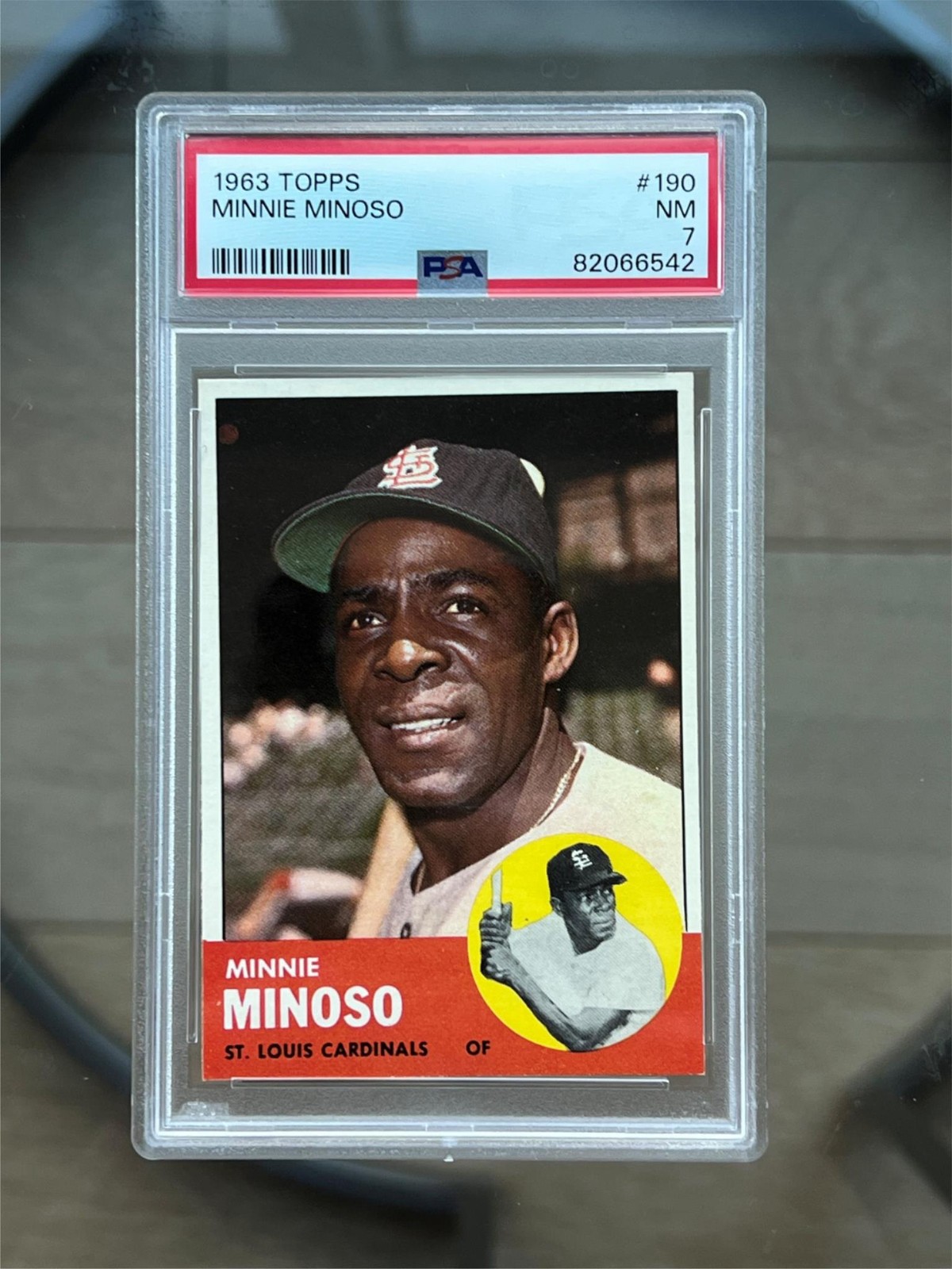 1963 Topps #190 Minnie MINOSO PSA 7 NM Baseball Card - Beautiful