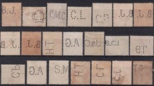 Lot de TIMBRES France Oblitérés et Perforés TTB Cote +++