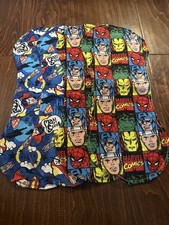 Set of 4 Baby Burp Cloths Unisex Ideal Baby Gift  Super Soft made with flannel