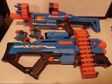 Zuru X Shot Insanity And Nerf Toy Dart Blasters Lot With Darts