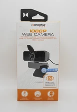 Xtreme Tech 1080P WebCam Microphone with Noise Reduction 360 Deg Rotation New