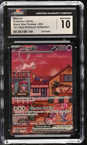 2023 Pokemon Black Star Promos Mew ex 151 Ultra-Premium Collection CGC 10 #053