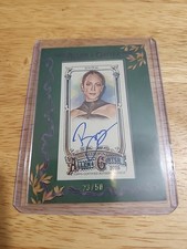 2025 Allen & Ginter #MA-BS Brittany Snow Framed Mini Auto 23/50 Green SP