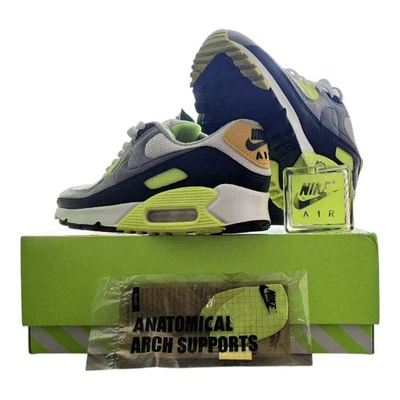 Nike Air Max 90 WMNS Volt CD0490-101 EU 38 US 7 White Volt Yellow Sneakers Clean - Photo 1/4