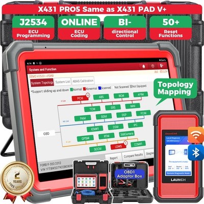 2026 LAUNCH X431 PRO 5 PAD V KFZ OBD2 Diagnosegerät J2534 ECU Programmier Coding