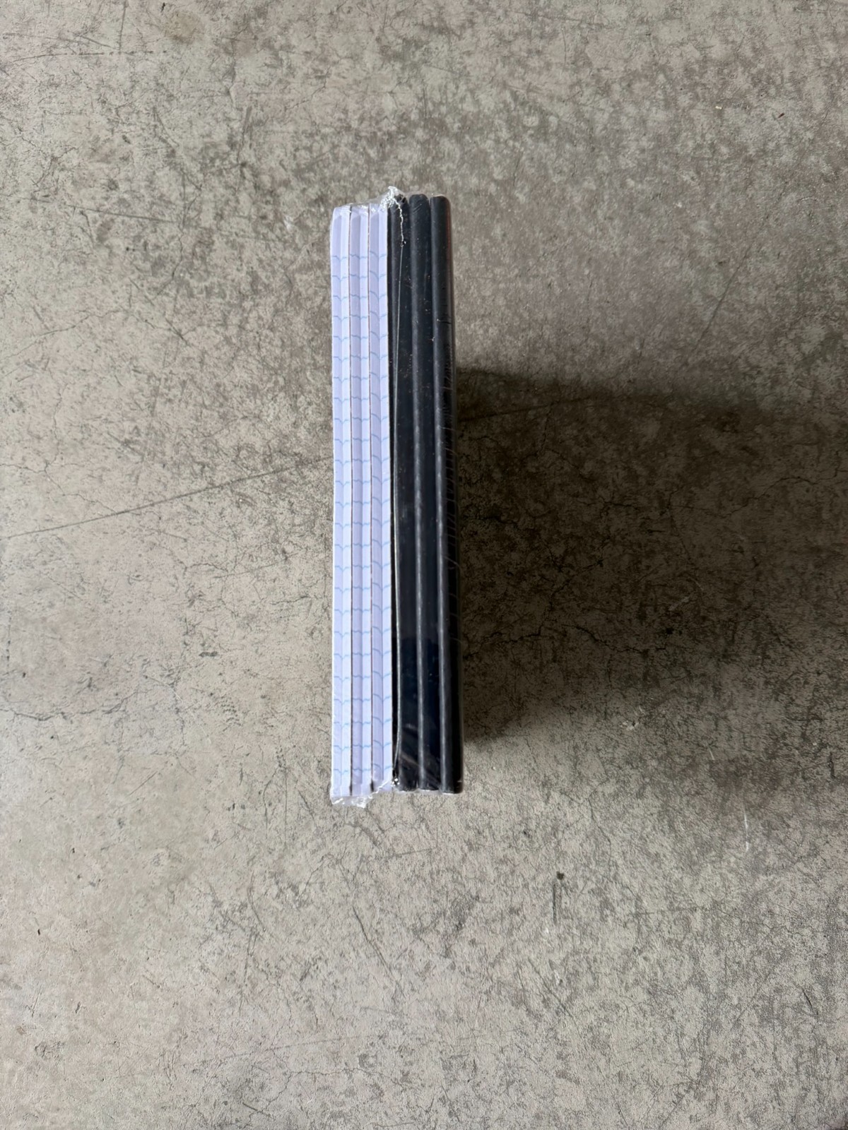 BAZIC Products Composition Book BLACK Marble WIDE RULED 100 SHEETS/200 PAGES 6PK