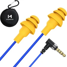 MIPEACE Work Earbuds Headphones, Ear Plug Headphones for Work-Noise Blue 