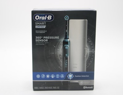 NEW SEALED - Oral-B Smart Limited Rechargeable Toothbrush Black *2 Brush Heads*
