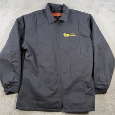 Vintage Red Kap Jacket Mens Large Grey Mechanic Workwear Quilted Lined Pitt