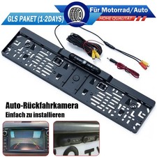 Auto LED Rückfahrkamera Kennzeichen Einparkhilfe DE Nummernschild Halter