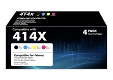 414X Toner Cartridges 4 Pack High Yield Compatible Replacement For HP 414X 414A