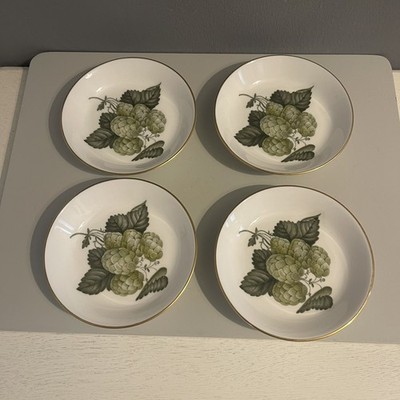 Vintage Royal Worcester Mathon Schalen 1965 Teller Schale klein Hopfen Bone China MCM