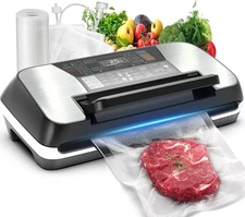 230 Watts Vacuum Sealer for Food, Commercial Stainless Steel 