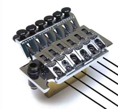 Graph Tech LB63 Ghost Loaded Floyd Rose Style Locking Bridge - Chrome