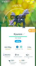 Pokemon Shiny Kyurem  Registered or Unregistered  30 Days Friendship  Go
