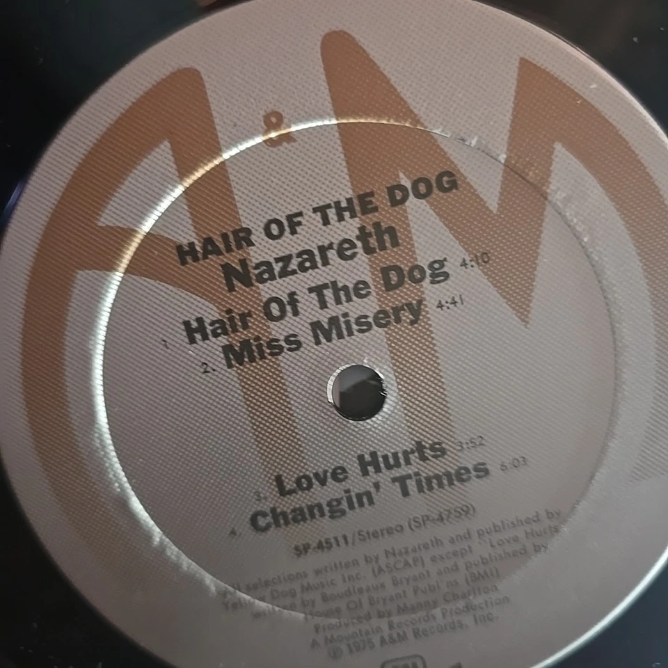 Nazareth–Hair Of The Dog–1975 A&M–SP-4511 Vinyl Record LP Foto 4 de 4