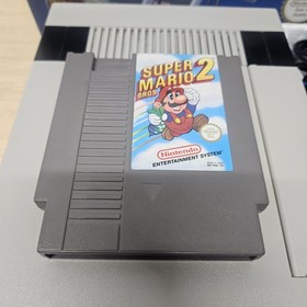 Rare Nintendo NES Console Control Deck Boxed Super Mario mario 2 & game, paper 