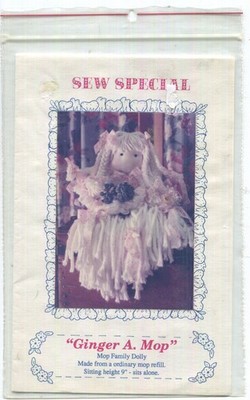 Sew Special ''Ginger A. Mop'' Mop Doll Pattern/Instructions 1990