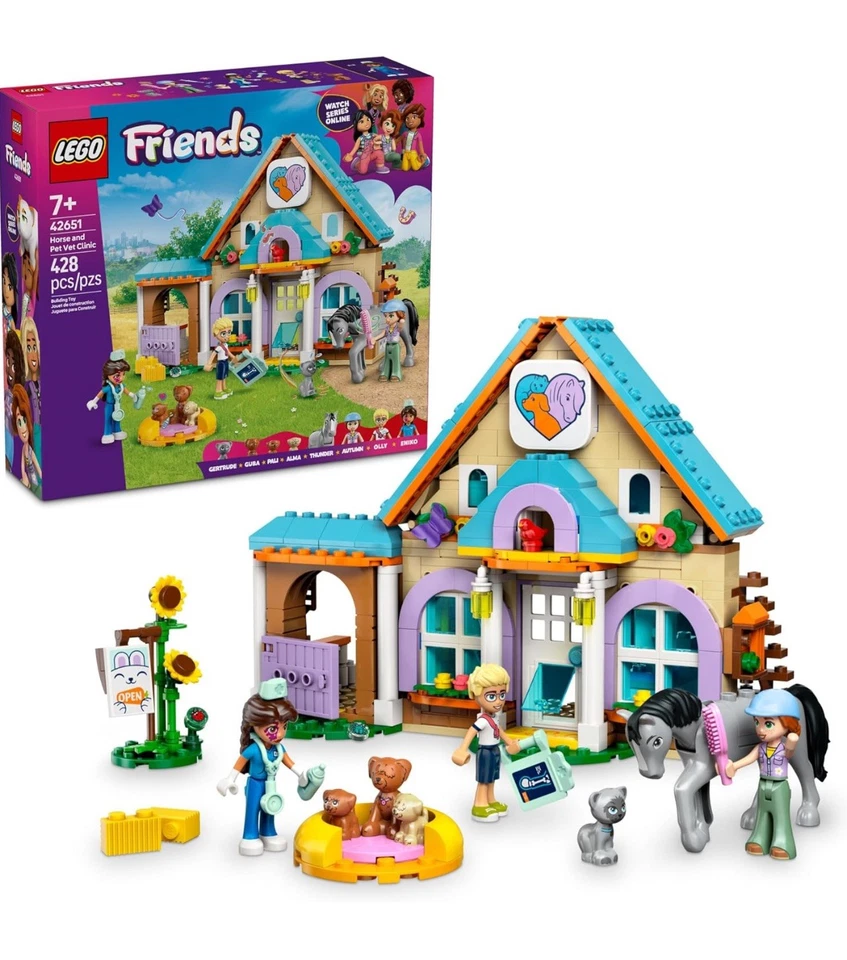 LEGO FRIENDS: Clínica Veterinaria de Caballos y Mascotas (42651) Juego de Construcción Mini Muñecas Figuras 428 Foto 3 de 4